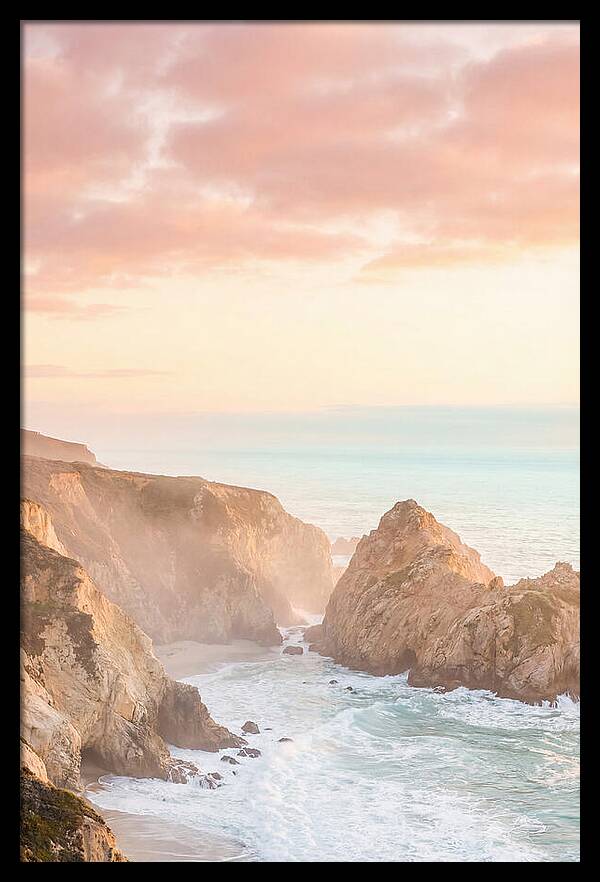 Golden Hour Over Big Sur Coastline
