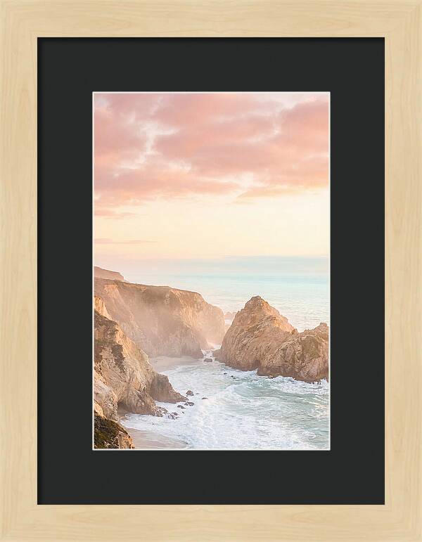 Golden Hour Over Big Sur Coastline