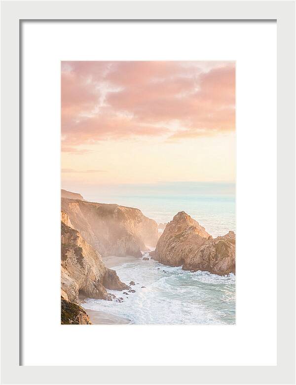 Golden Hour Over Big Sur Coastline