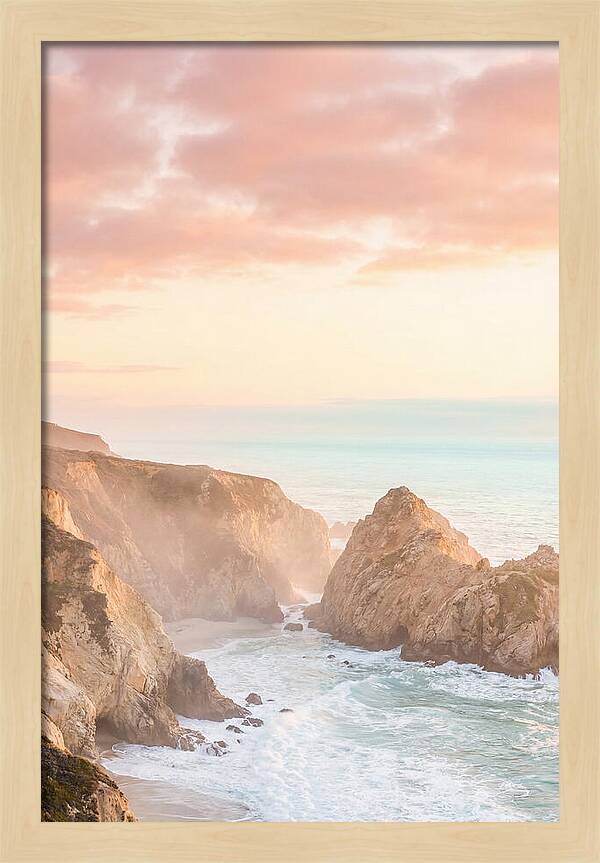 Golden Hour Over Big Sur Coastline