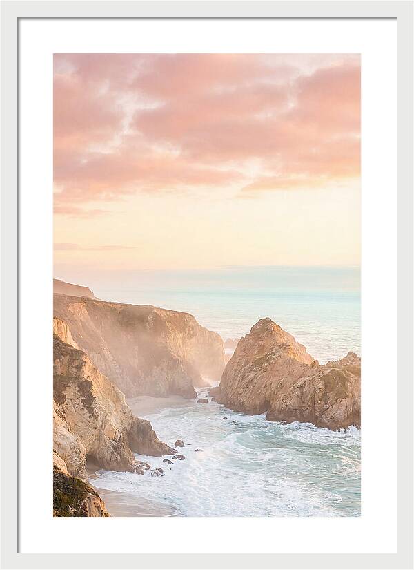 Golden Hour Over Big Sur Coastline