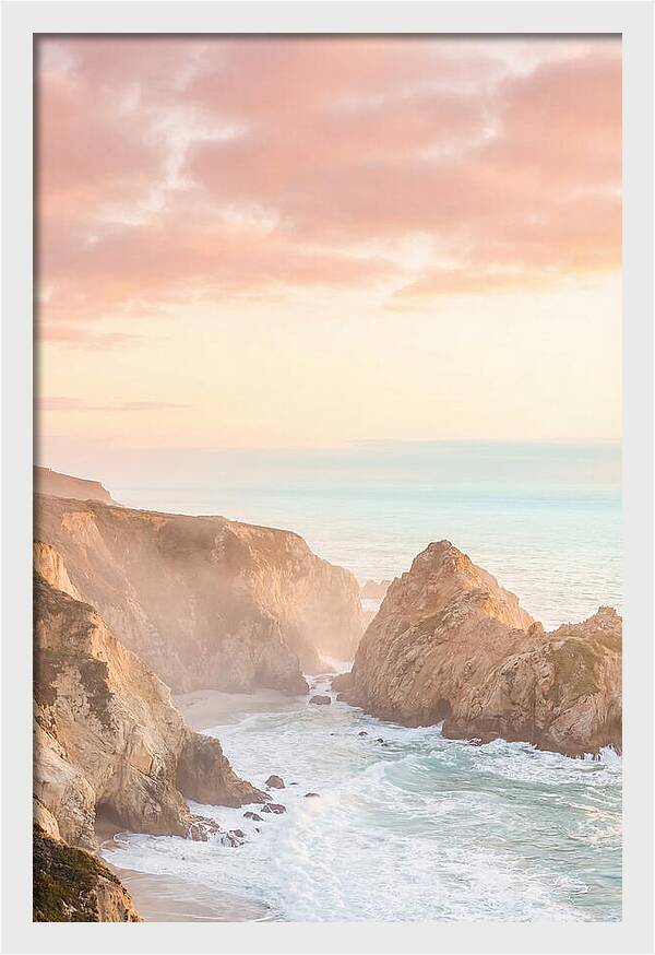 Golden Hour Over Big Sur Coastline