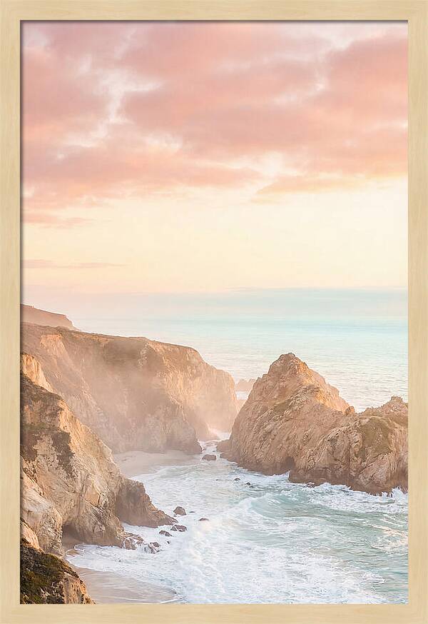 Golden Hour Over Big Sur Coastline