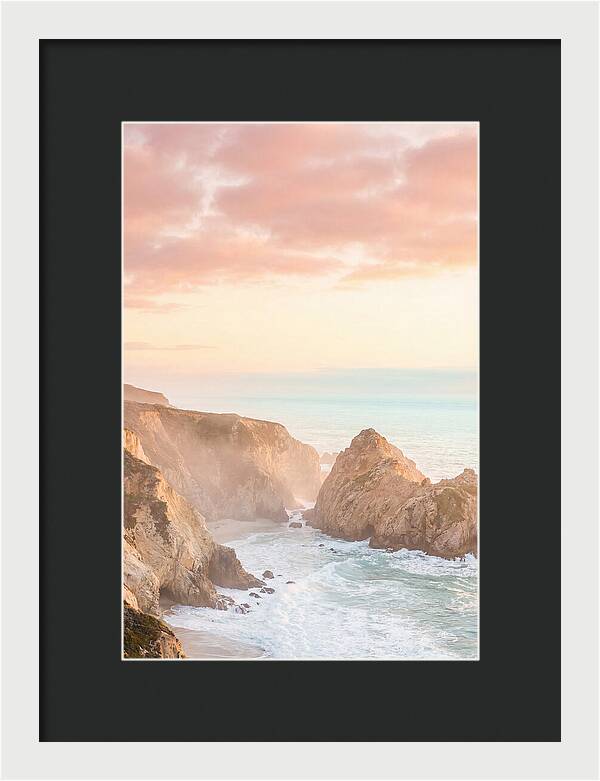 Golden Hour Over Big Sur Coastline