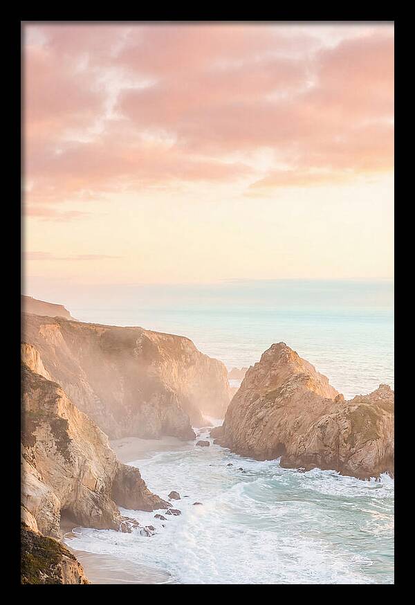 Golden Hour Over Big Sur Coastline