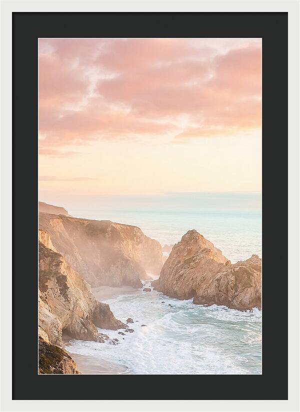 Golden Hour Over Big Sur Coastline