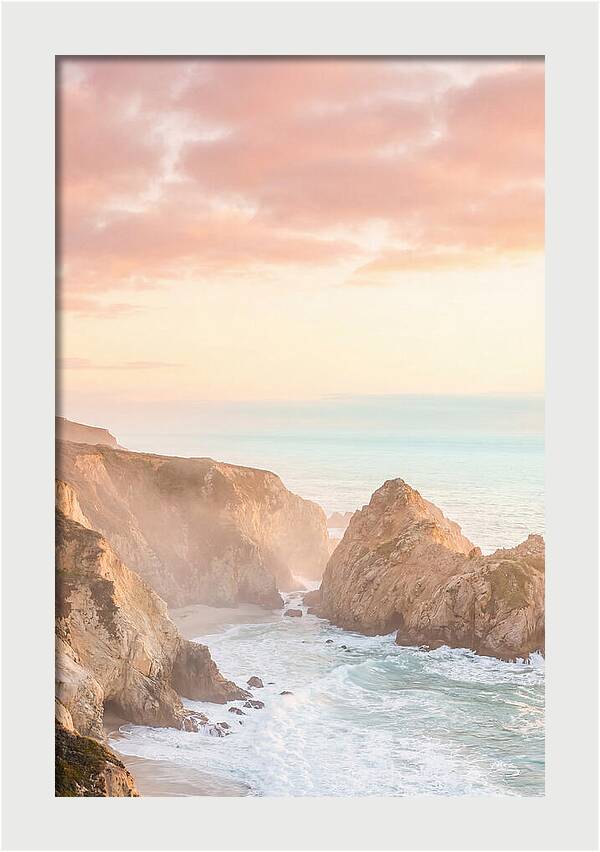 Golden Hour Over Big Sur Coastline