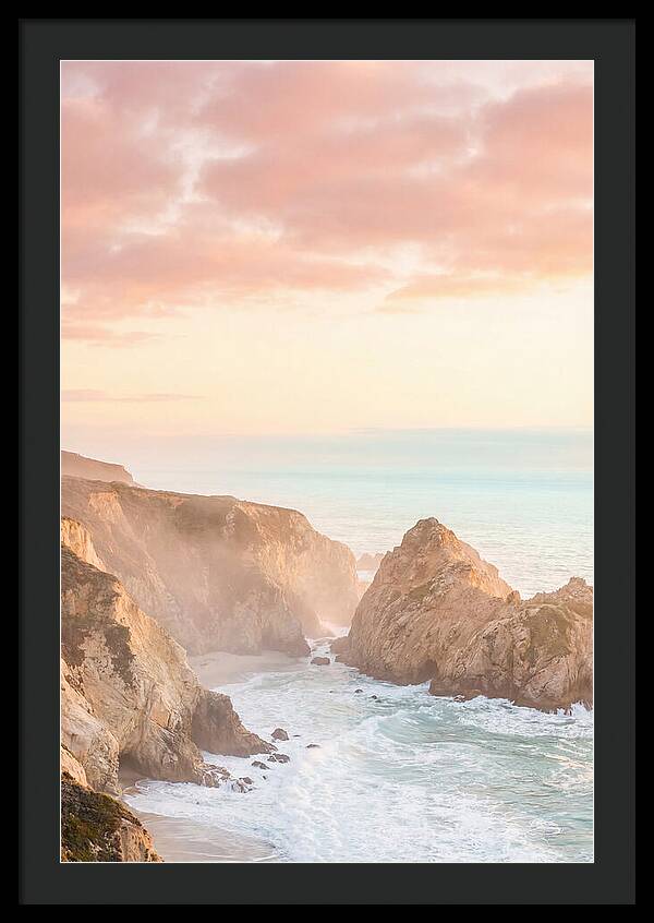 Golden Hour Over Big Sur Coastline