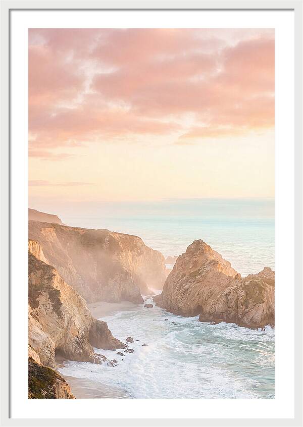 Golden Hour Over Big Sur Coastline