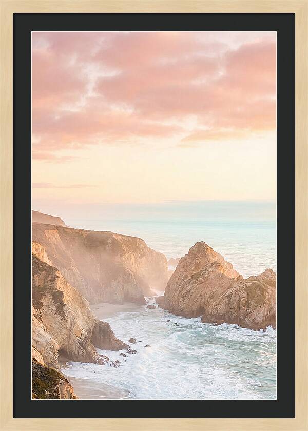 Golden Hour Over Big Sur Coastline