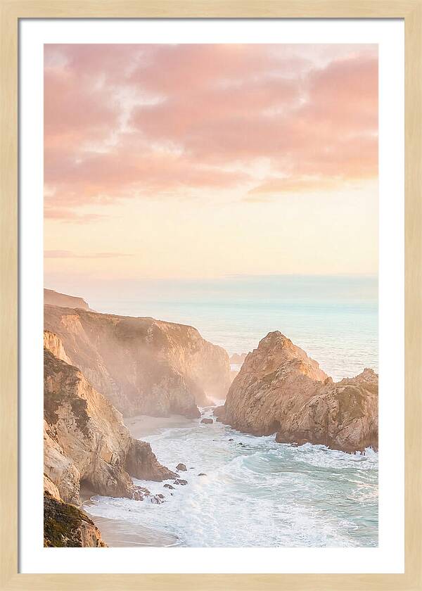 Golden Hour Over Big Sur Coastline