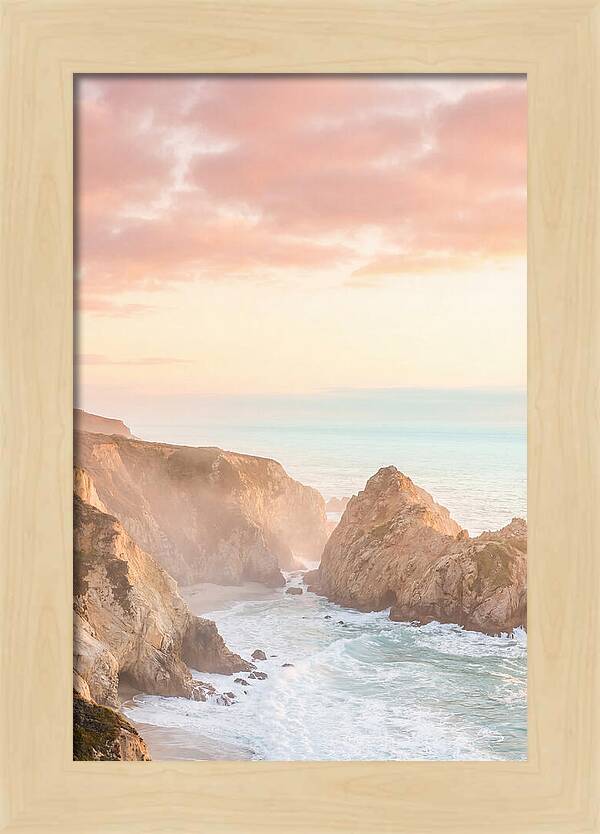 Golden Hour Over Big Sur Coastline
