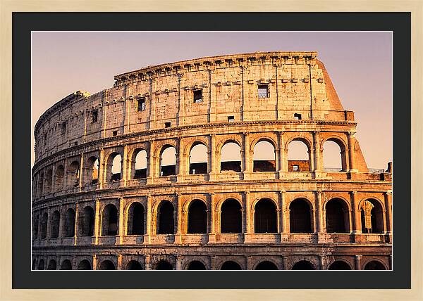Golden Hour Over Colosseum