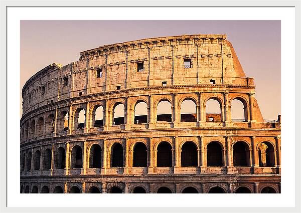 Golden Hour Over Colosseum