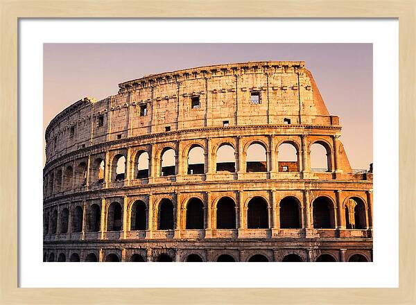 Golden Hour Over Colosseum