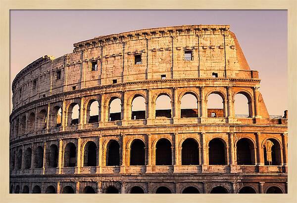 Golden Hour Over Colosseum