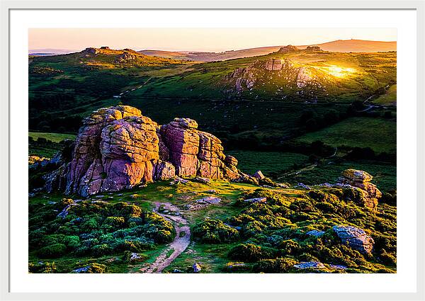 Golden Hour Over Haytor Rocks