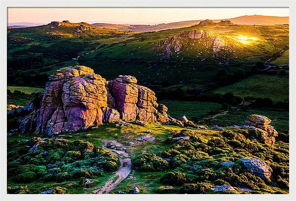 Golden Hour Over Haytor Rocks
