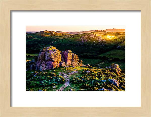 Golden Hour Over Haytor Rocks