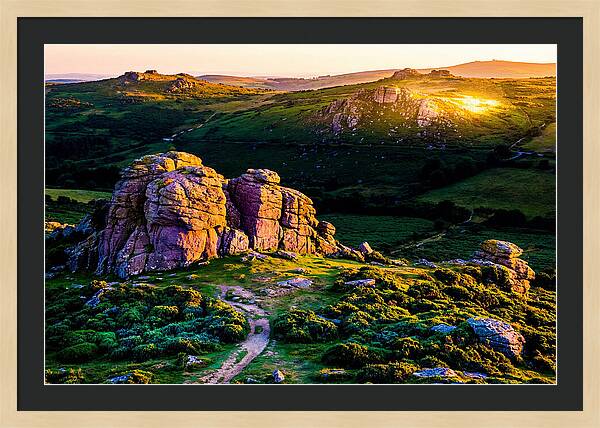 Golden Hour Over Haytor Rocks