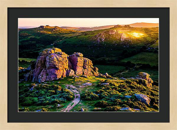 Golden Hour Over Haytor Rocks