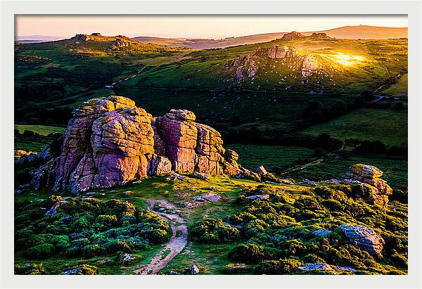 Golden Hour Over Haytor Rocks
