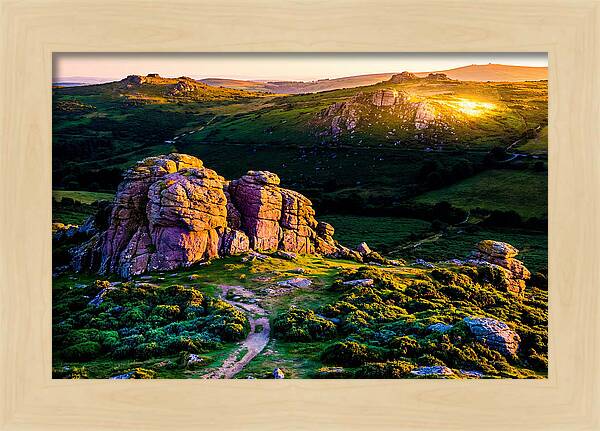 Golden Hour Over Haytor Rocks