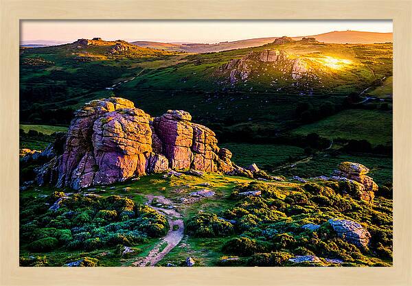 Golden Hour Over Haytor Rocks