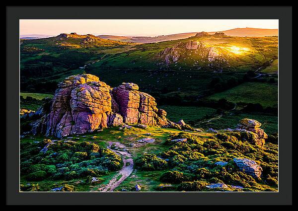 Golden Hour Over Haytor Rocks
