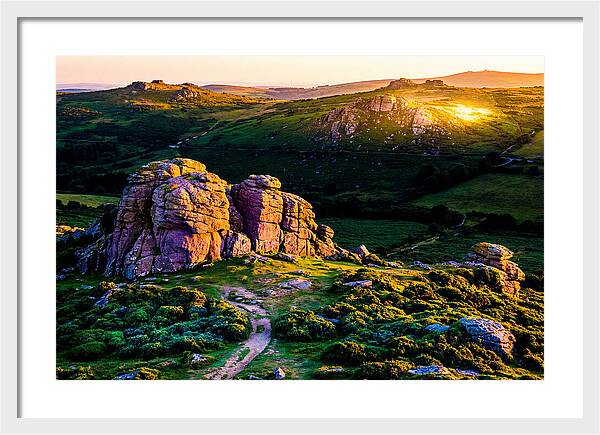 Golden Hour Over Haytor Rocks
