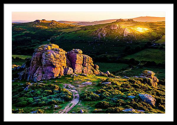 Golden Hour Over Haytor Rocks