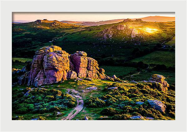 Golden Hour Over Haytor Rocks