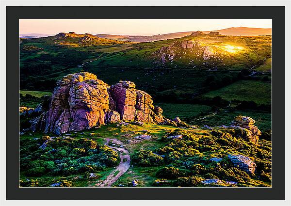 Golden Hour Over Haytor Rocks
