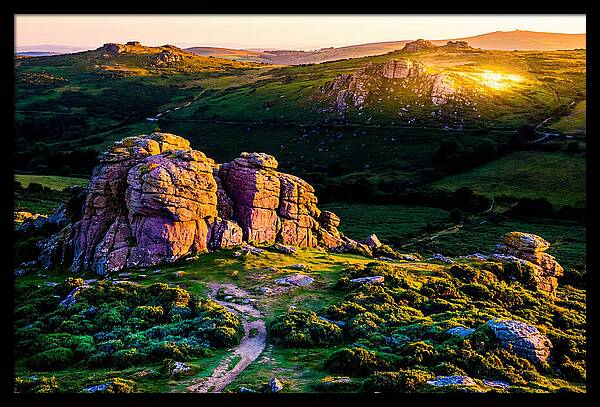 Golden Hour Over Haytor Rocks