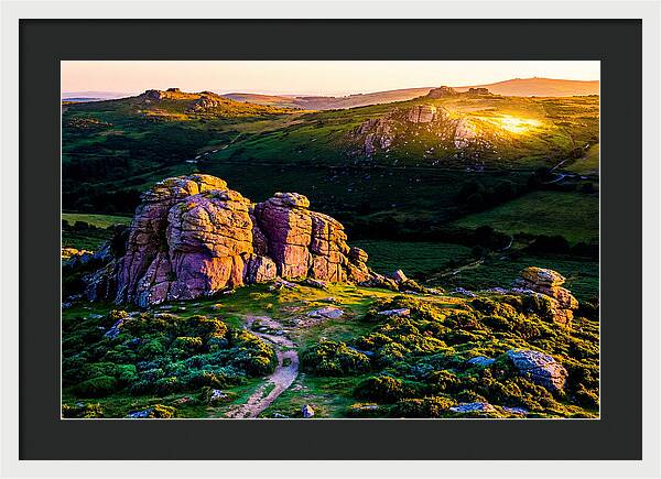 Golden Hour Over Haytor Rocks