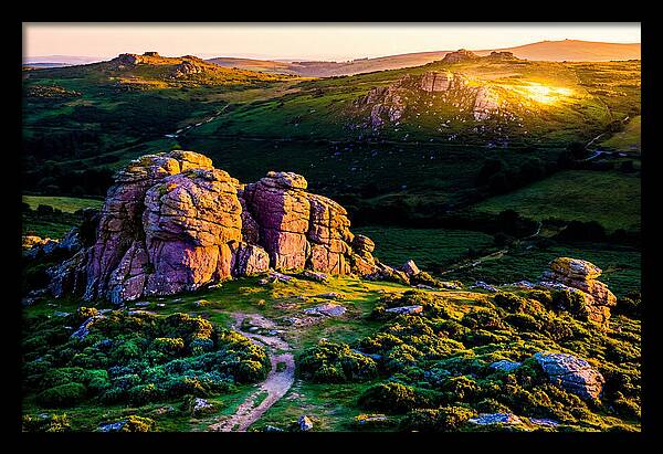 Golden Hour Over Haytor Rocks