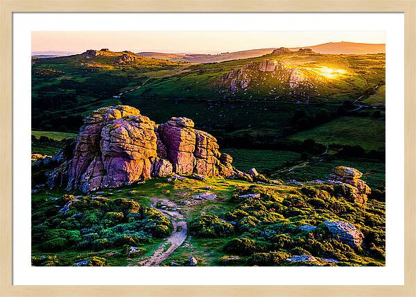 Golden Hour Over Haytor Rocks