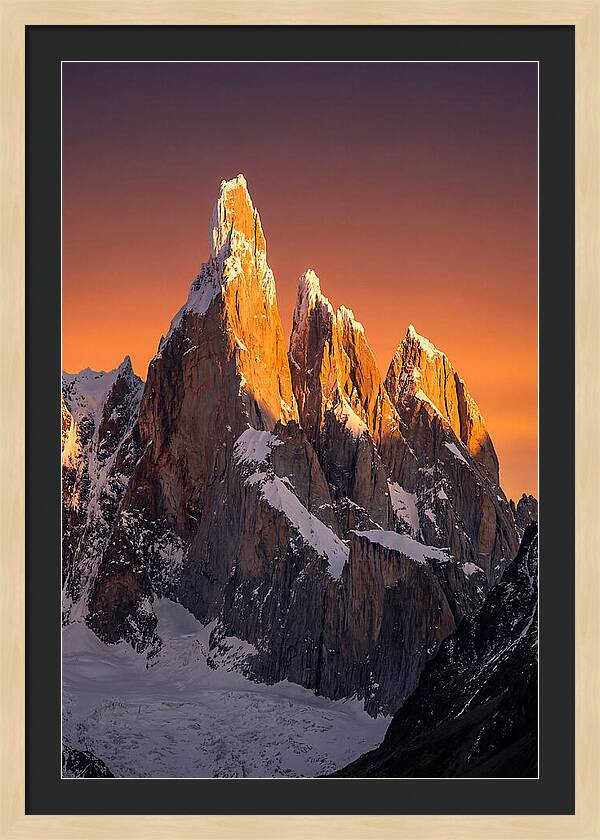 Golden Hour Over Iconic Peaks