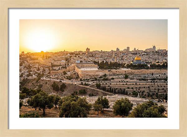 Golden Hour Over Jerusalem