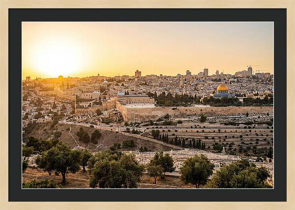 Golden Hour Over Jerusalem