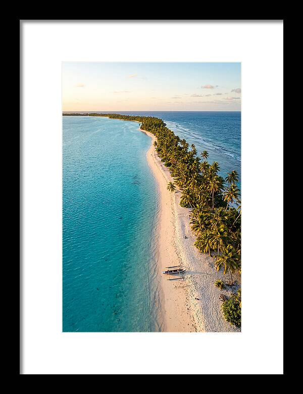 Golden Hour Over Kiribati Lagoon