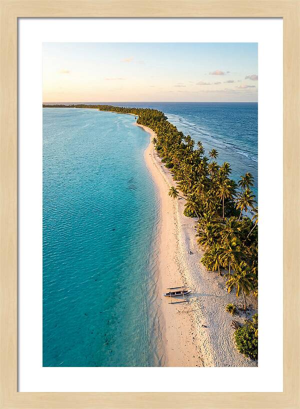 Golden Hour Over Kiribati Lagoon