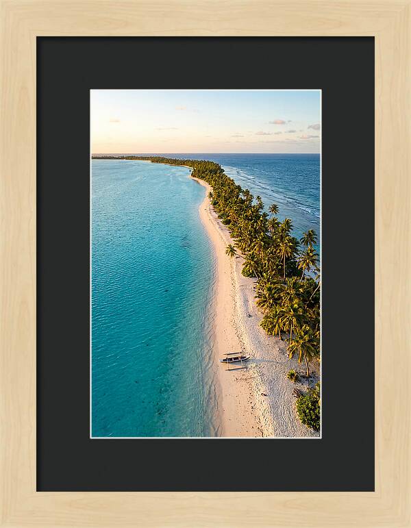 Golden Hour Over Kiribati Lagoon