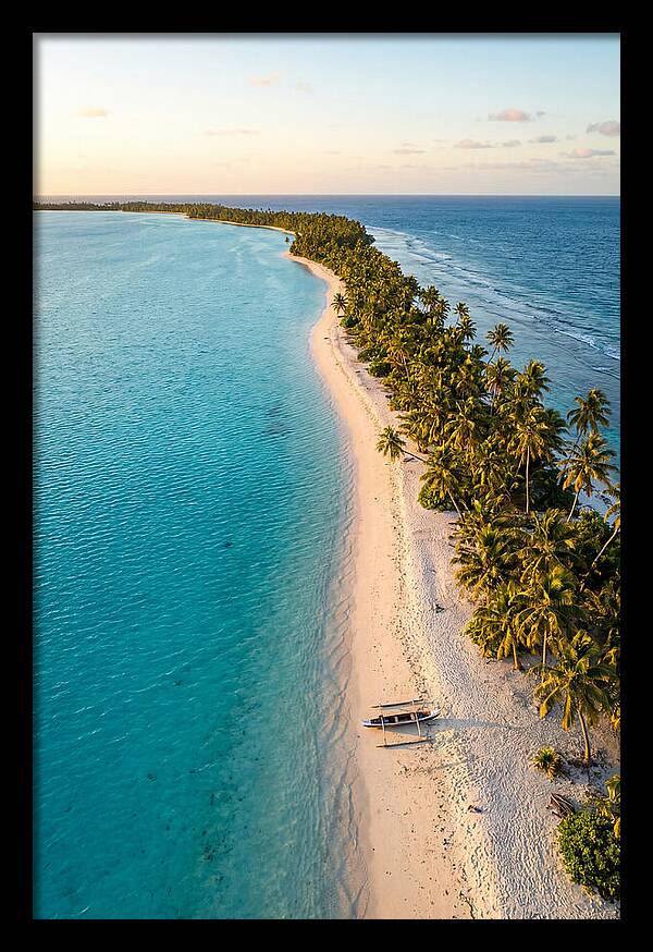 Golden Hour Over Kiribati Lagoon