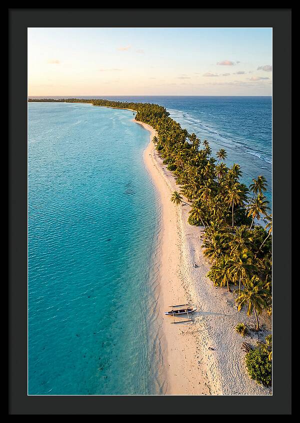Golden Hour Over Kiribati Lagoon