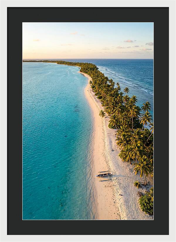 Golden Hour Over Kiribati Lagoon