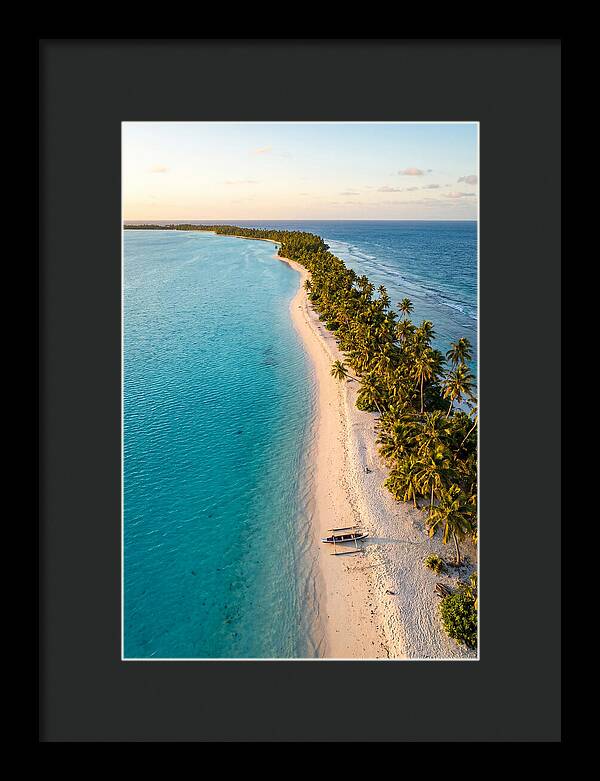 Golden Hour Over Kiribati Lagoon