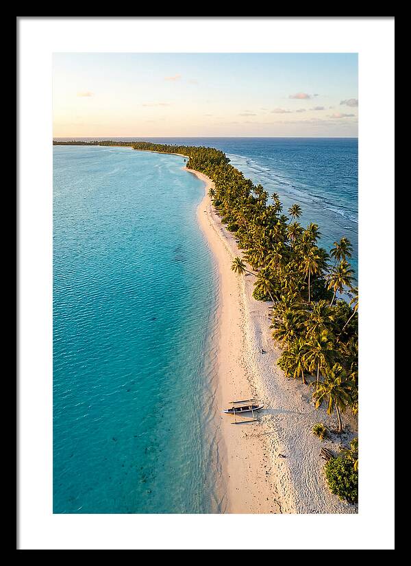 Golden Hour Over Kiribati Lagoon