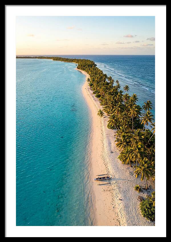 Golden Hour Over Kiribati Lagoon