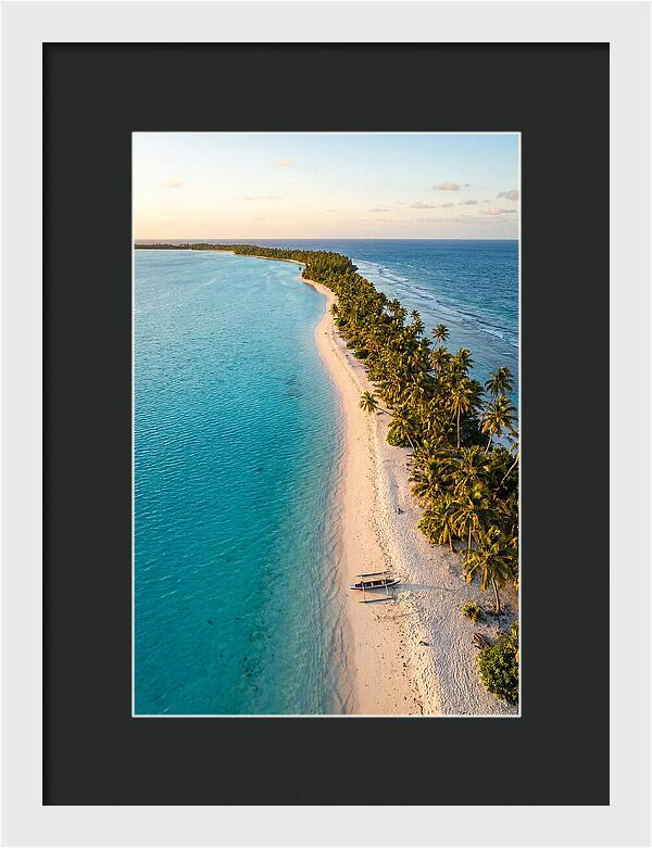 Golden Hour Over Kiribati Lagoon